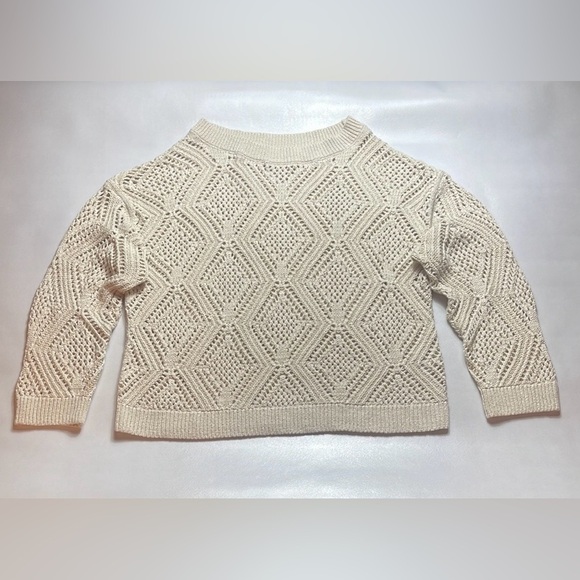 Old Navy open Stitch Boat Neck Sweater - Picture 3 of 7